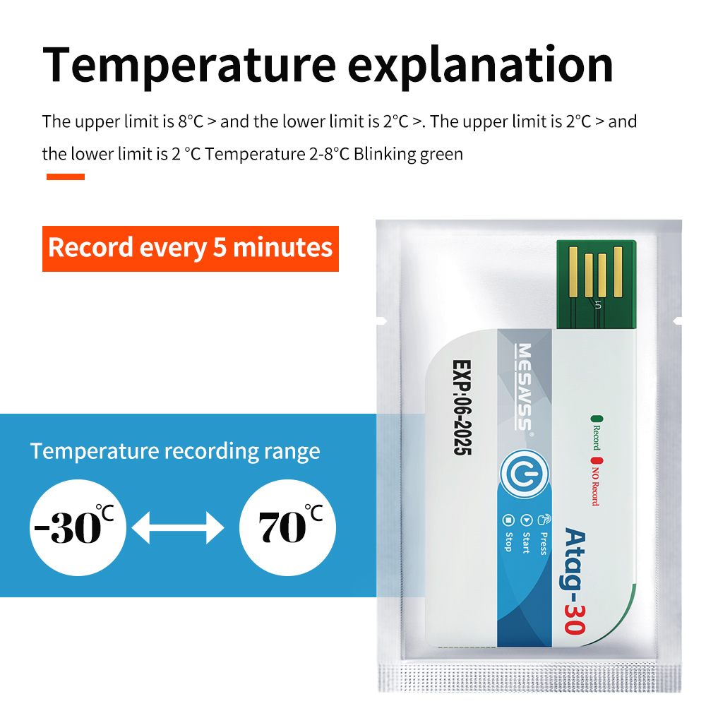 Disposable Temperature Data Re - Monitor Portable Usb ulasan dan harga