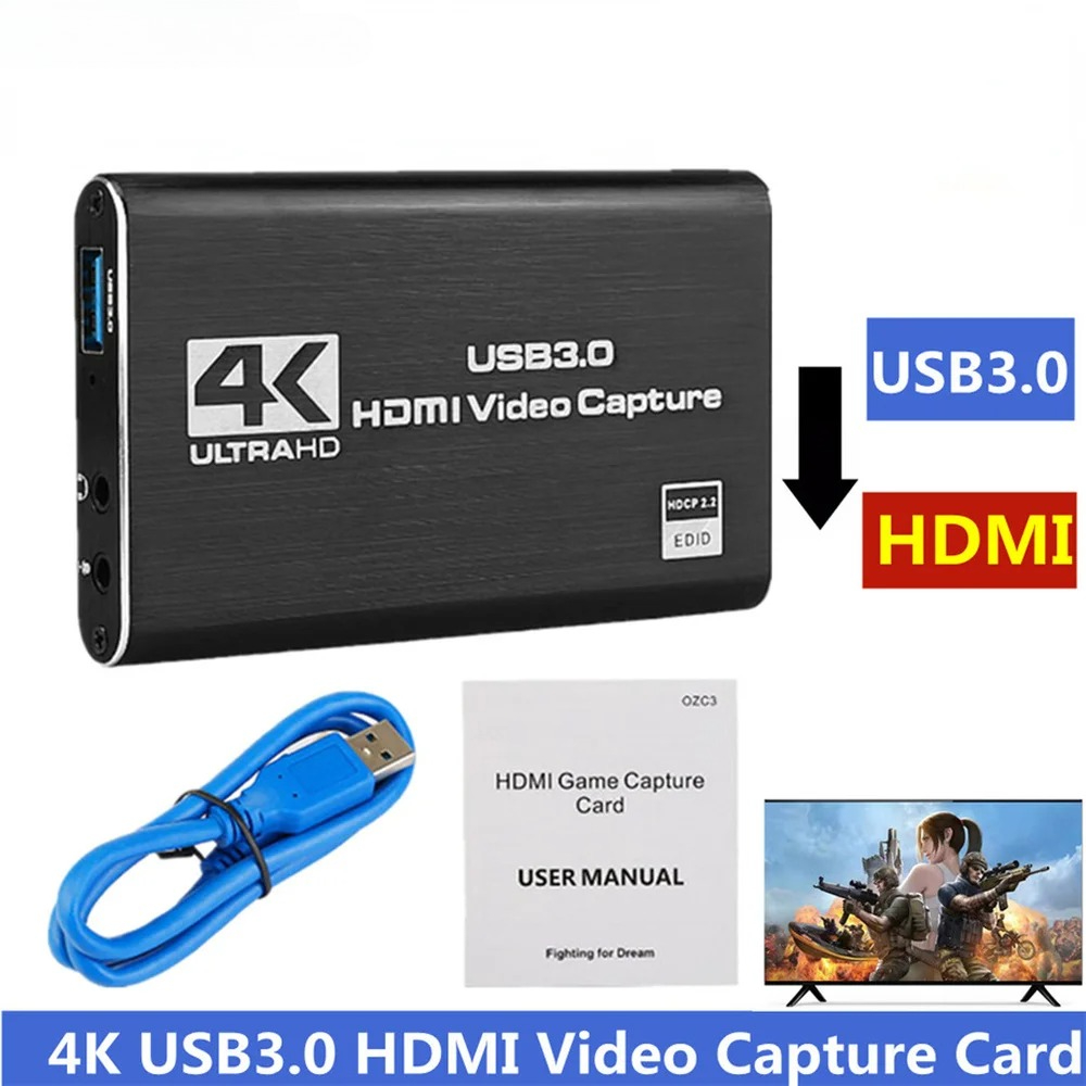 4K USB 3.0 Video Capture Card  - Monitor Portable Usb ulasan dan harga