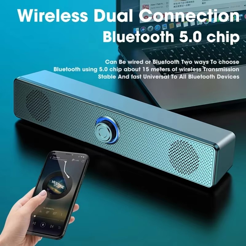 Music Soundbar Computer Caixa  - Laptop Stand Portable ulasan dan harga