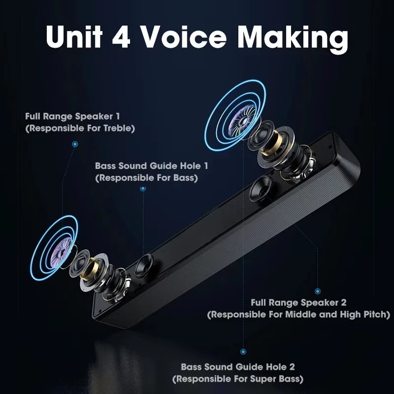 Music Soundbar Computer Caixa  - Laptop Stand Portable ulasan dan harga