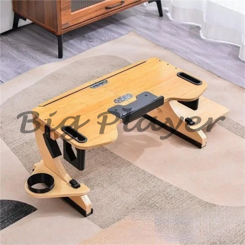 Multifunctional Wooden Foldabl - Laptop Stand Portable ulasan dan harga