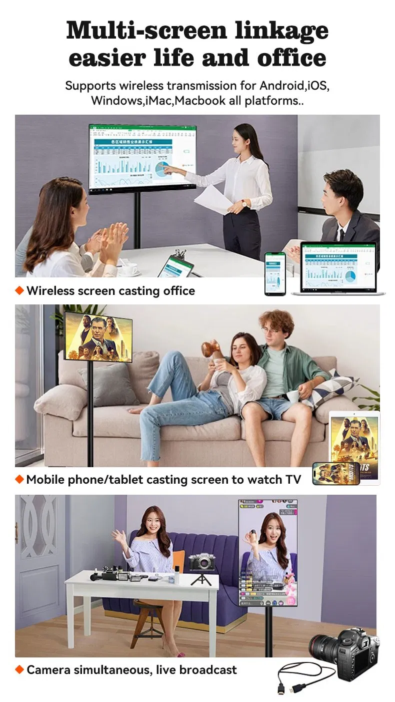 24 Inch WiFi USB Android 13.0  - Monitor Portable Usb ulasan dan harga