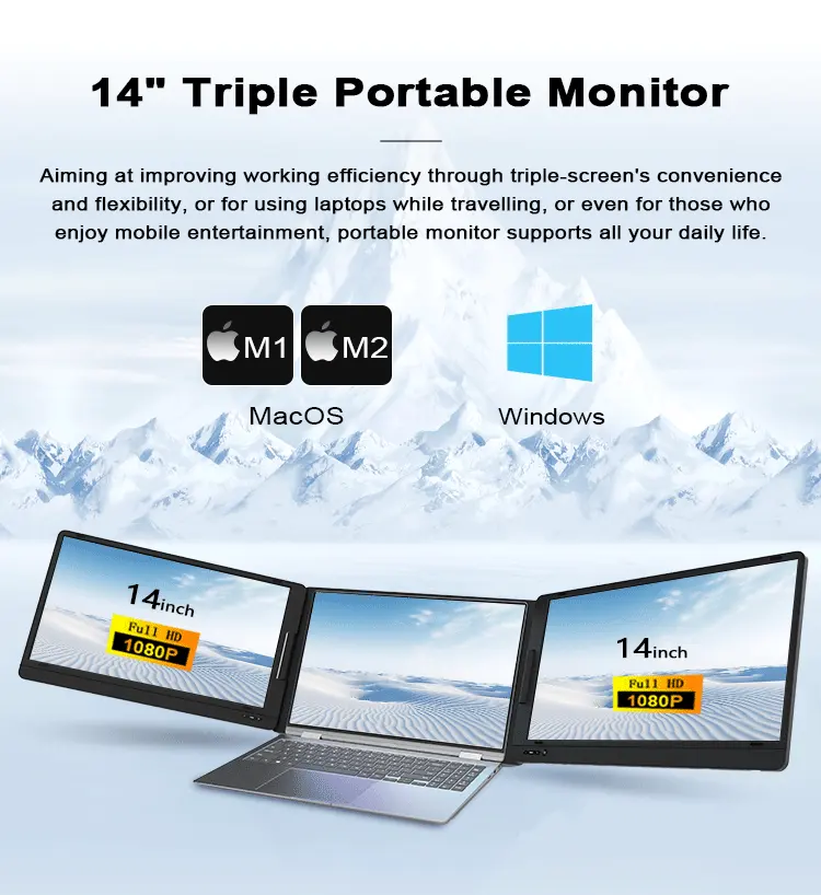 Professional Triple Portable M - Laptop Stand Portable ulasan dan harga