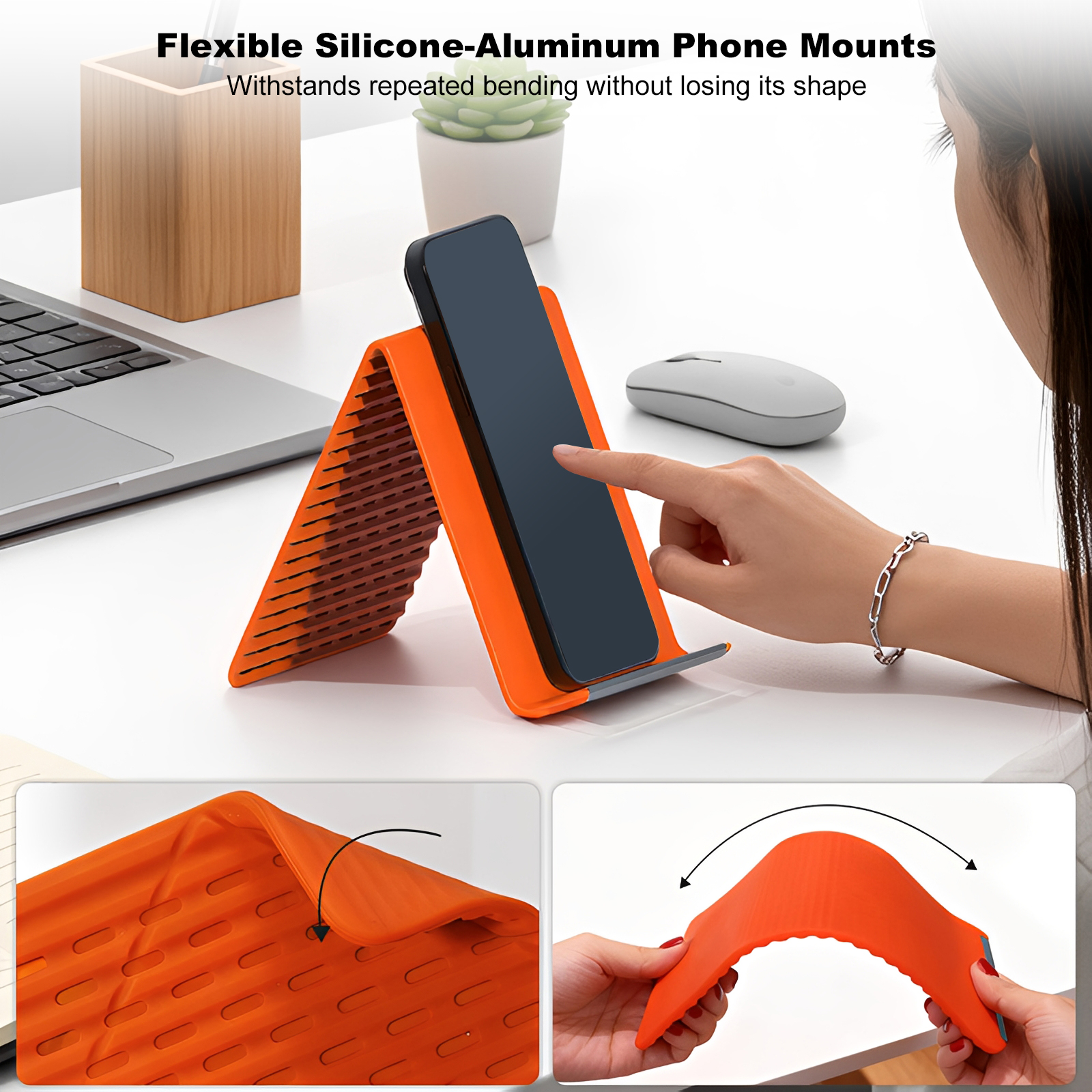 Silicone Adjustable Angle Phon - Laptop Stand Portable ulasan dan harga