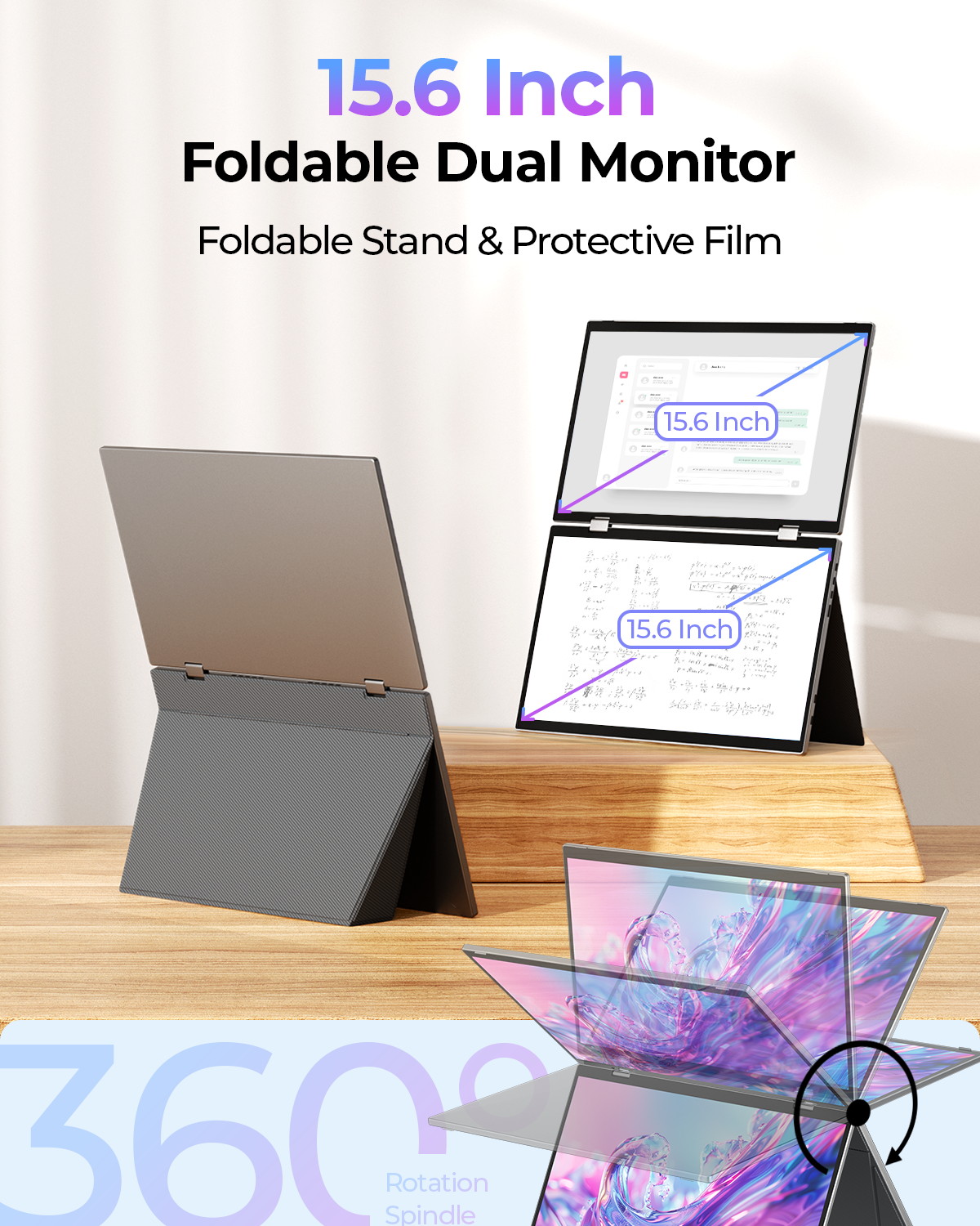 Triple Screen Monitor Portable - Monitor Portable Usb ulasan dan harga