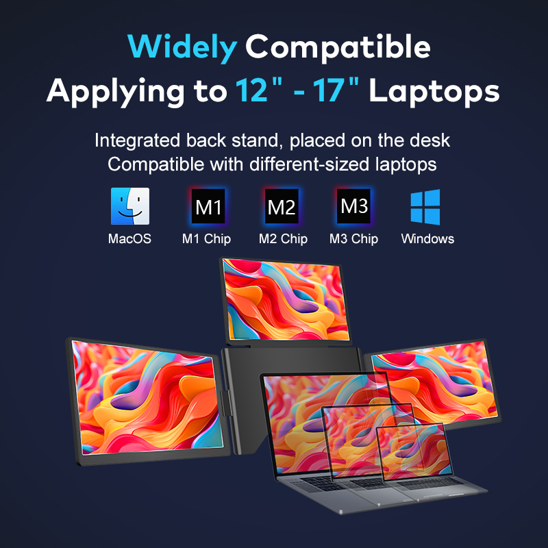 Trifold 360°Rotation 1 Cable f - Monitor Portable Usb ulasan dan harga