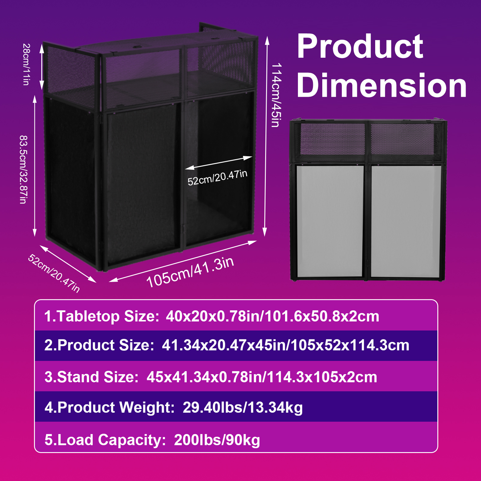 Portable DJ Table Stand Foldab - Laptop Stand Portable ulasan dan harga