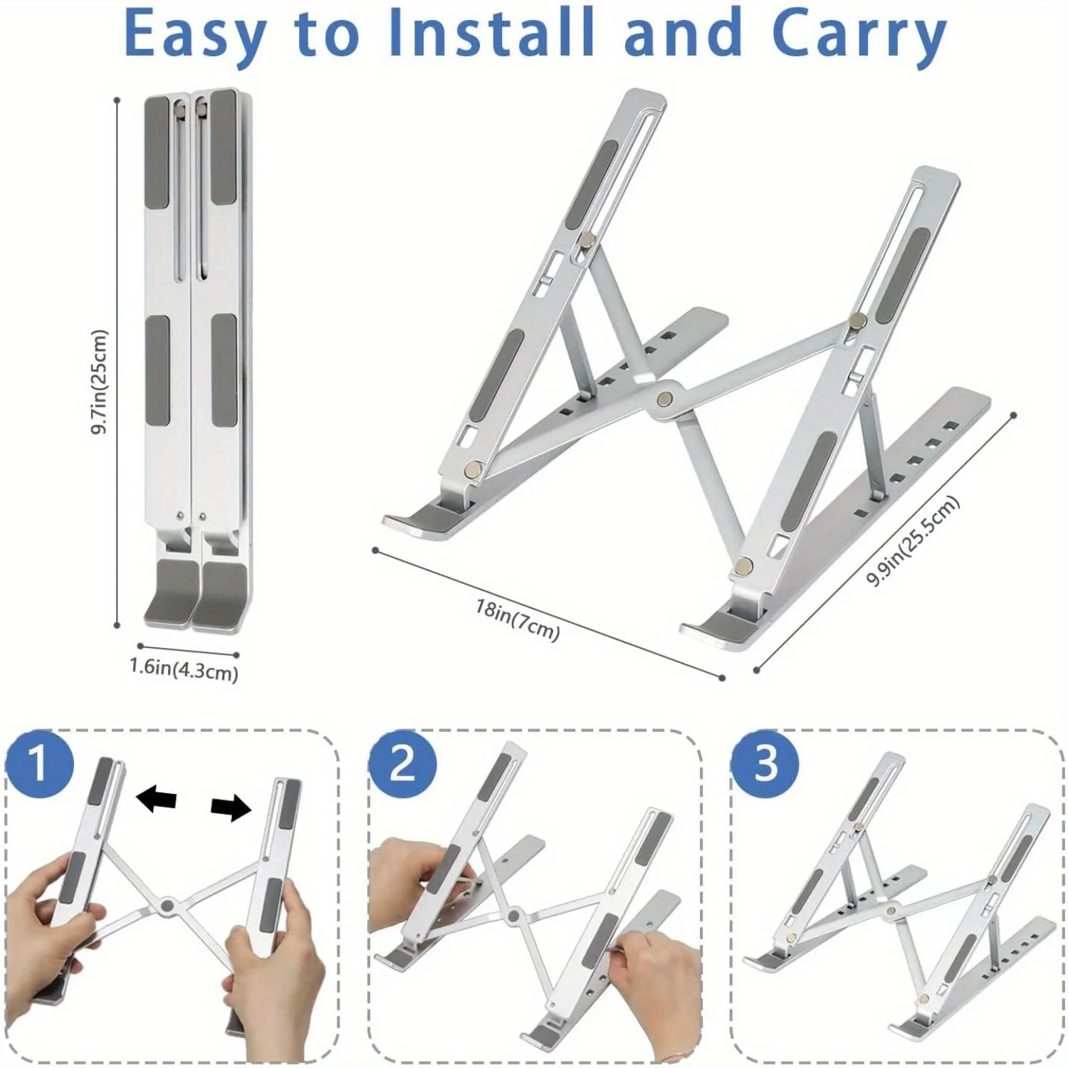 Adjustable Aluminum Laptop Sta - Laptop Stand Portable ulasan dan harga