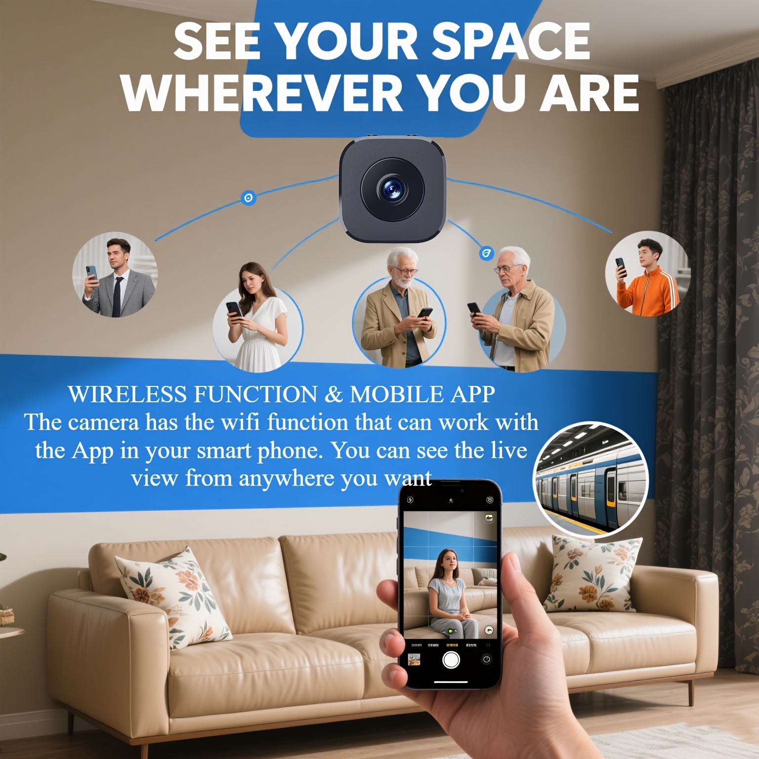 1080P HD Mini WiFi Camera Indo - Monitor Portable Usb ulasan dan harga