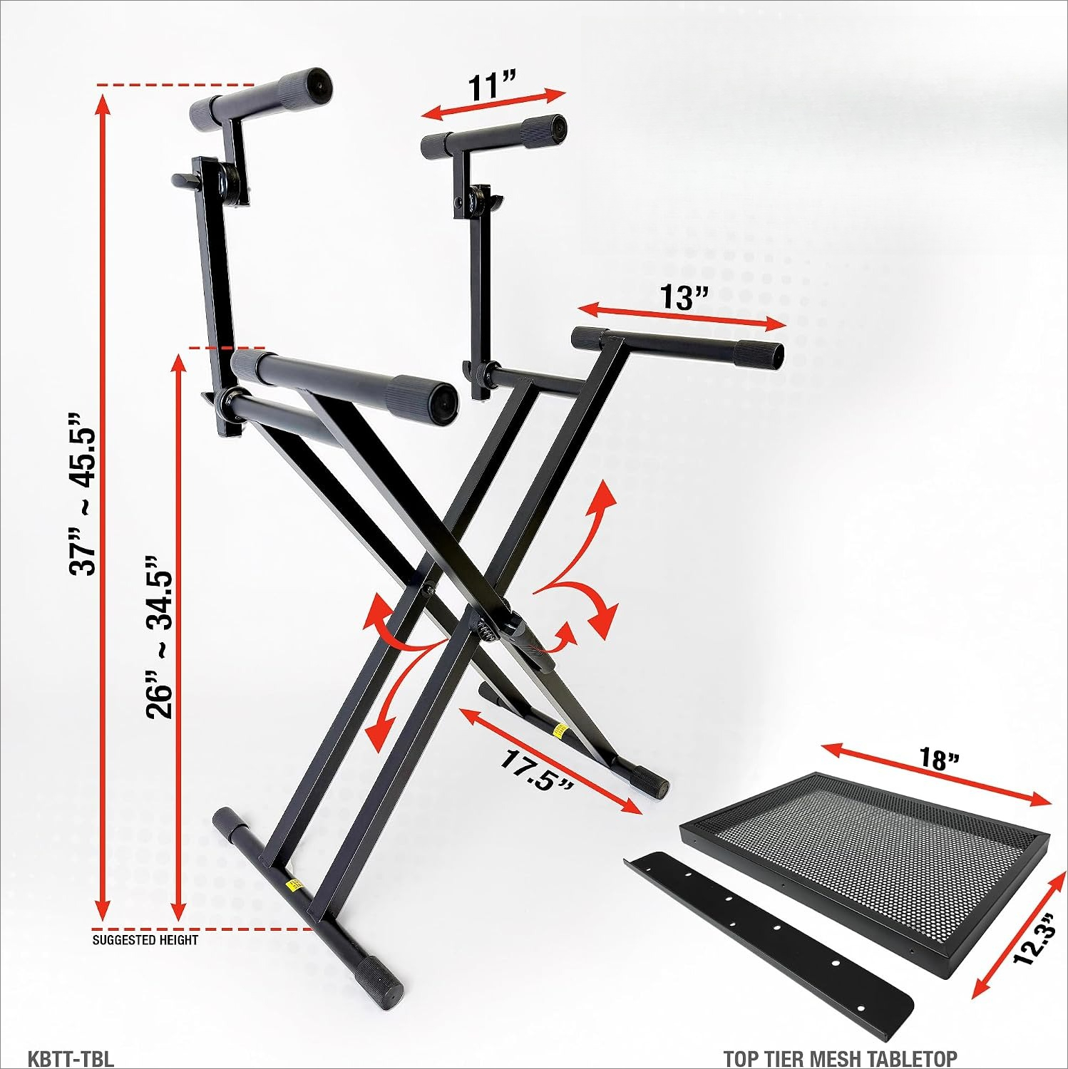 Dual Tier X Style Adjustable P - Laptop Stand Portable ulasan dan harga