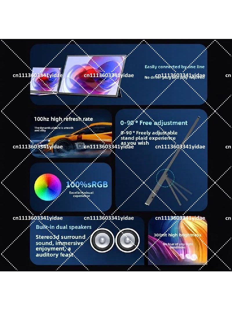 21.5 Inch Portable Monitor USB - Monitor Portable Usb ulasan dan harga